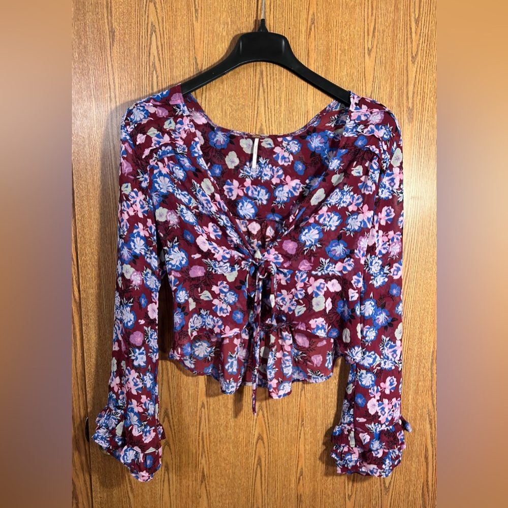 Free People Maybel Floral Blouse - Picture 1 of 6